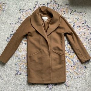 XXS Wilfred Cocoon Coat. Mid-Length in Fairmont Camel Colour.